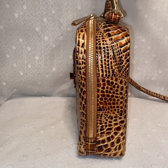 *SOLD*BRAHMIN Evie Toasted Melbourne Croc Embossed - Picture 6 of 15